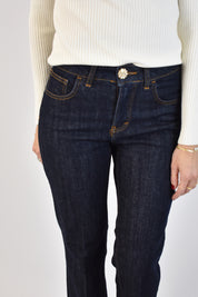 Jeans bottone gioiello