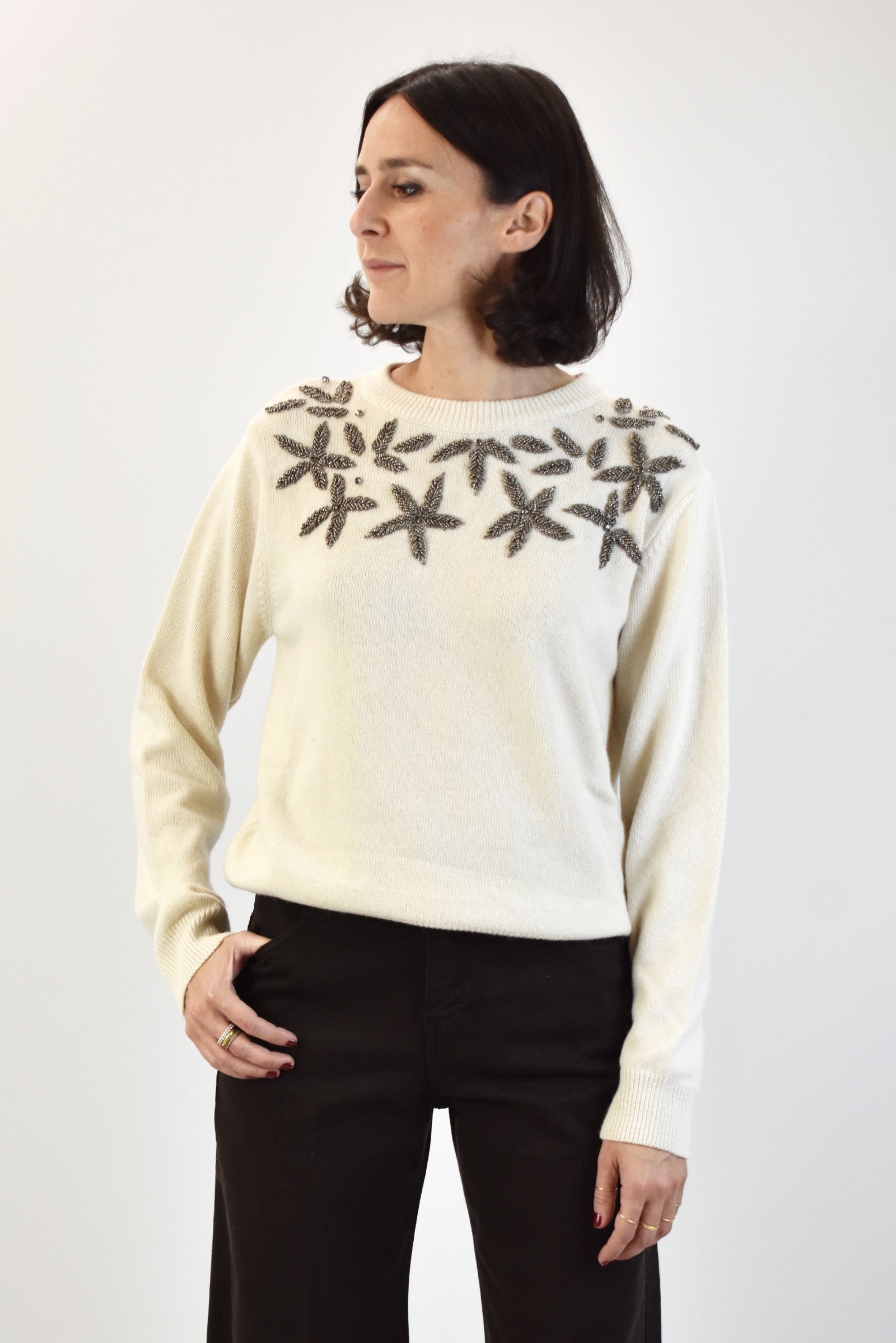 Maglia con ricami