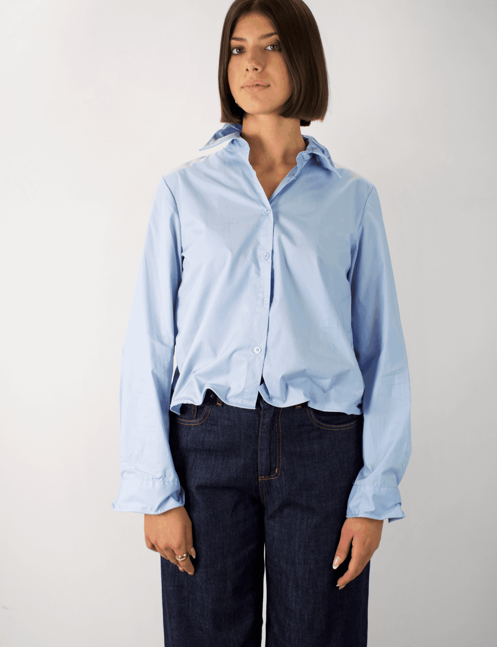 Camicia bordi strutturati