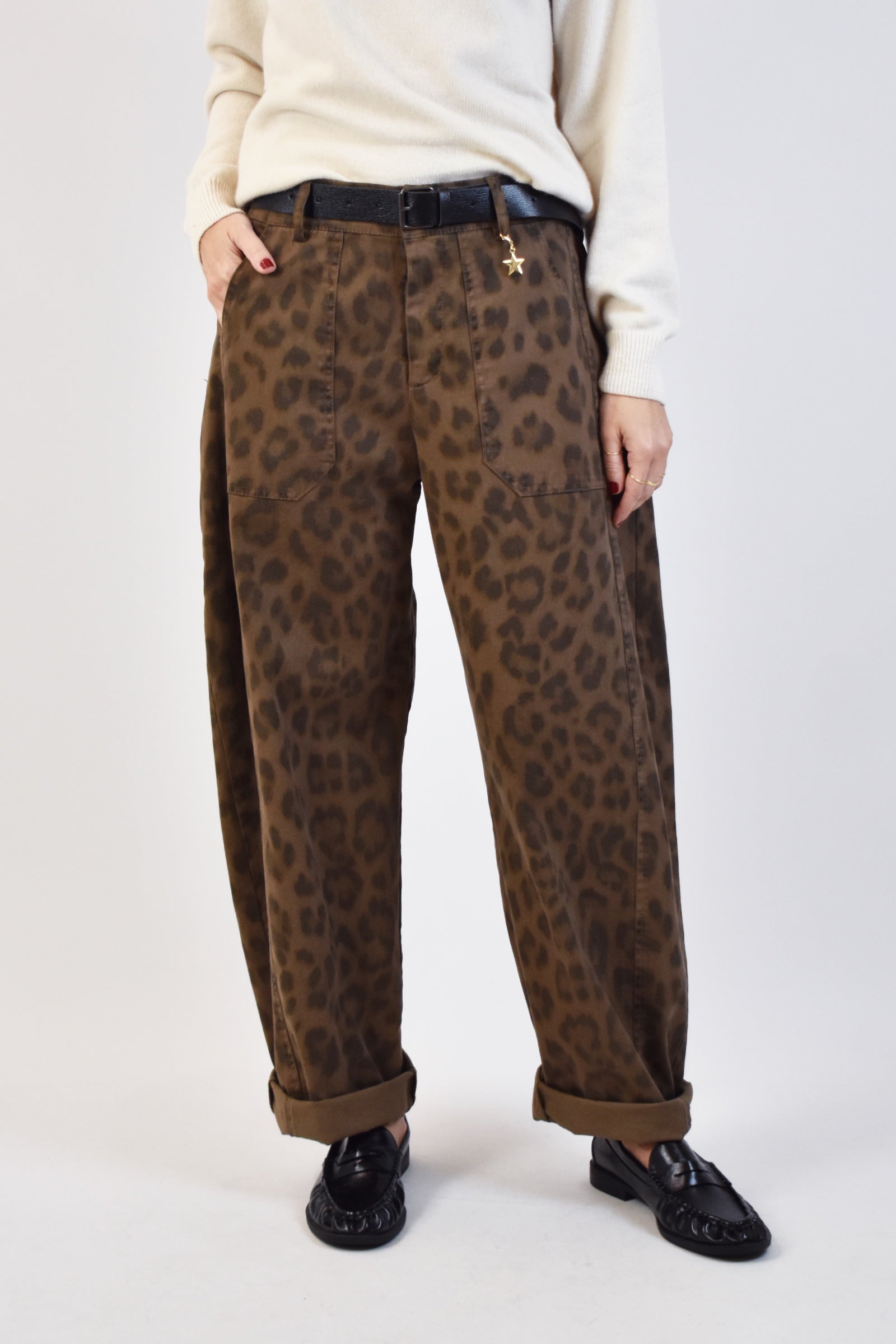 Pantalone ovetto maculato
