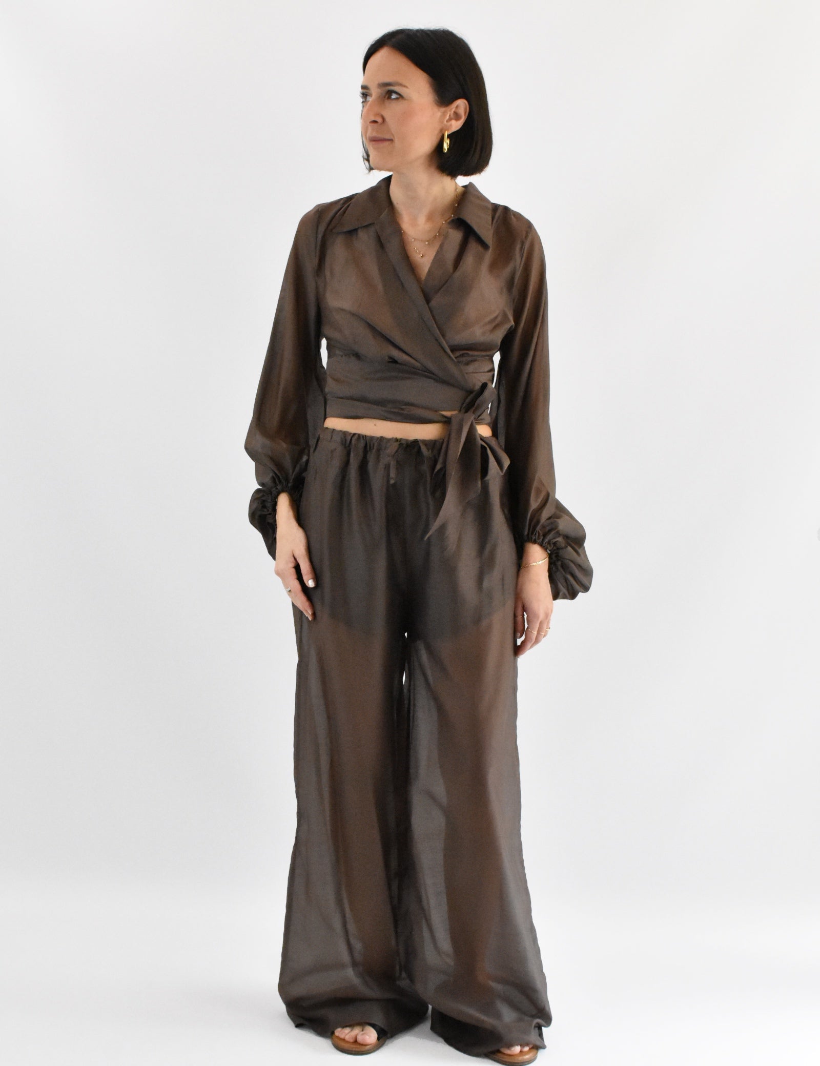 Blusa portafoglio