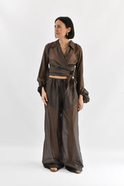 Pantalone fluido con coulisse