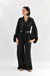 Pantalone fluido con coulisse