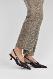 Décolleté slingback a punta