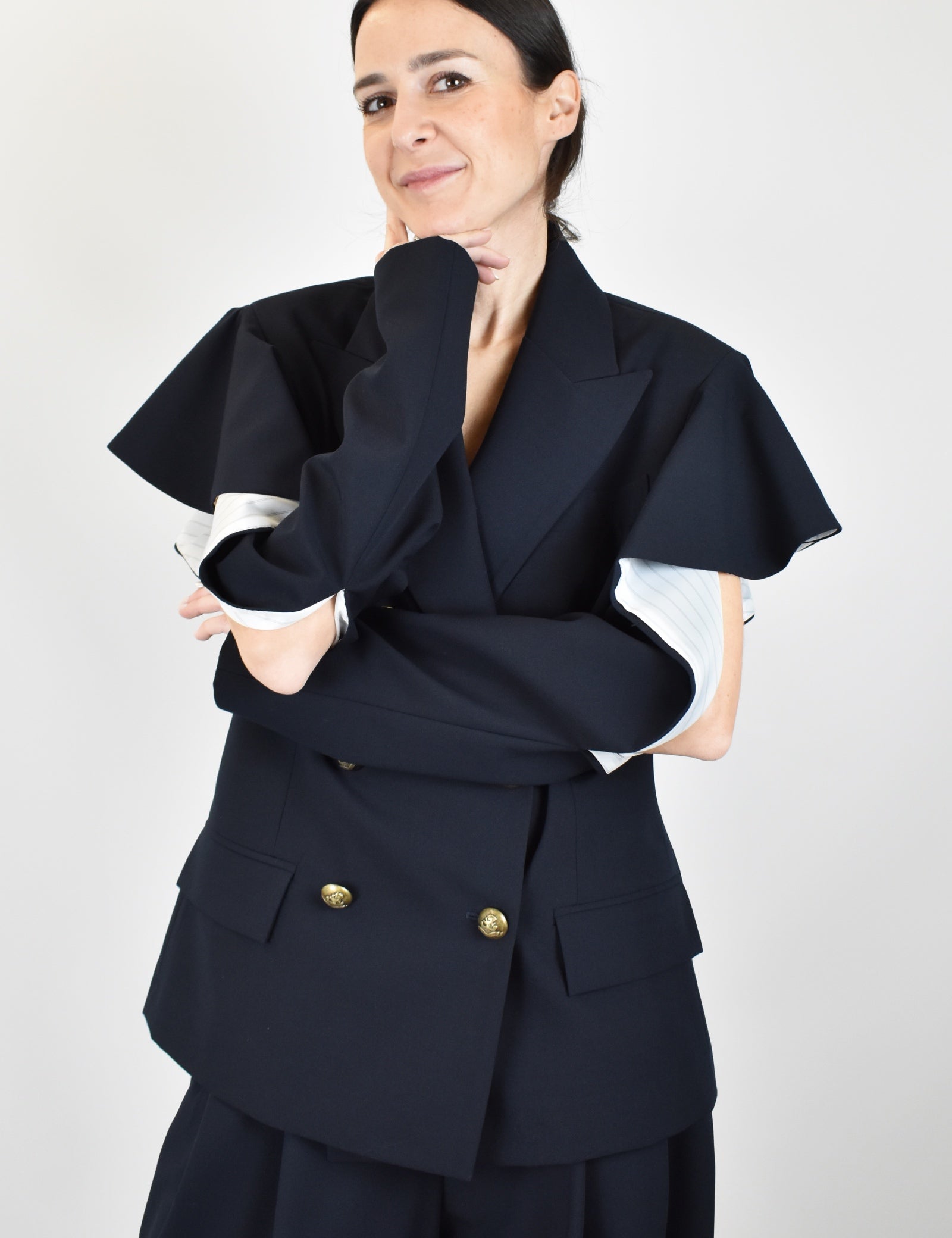 Giacca rouches spalle