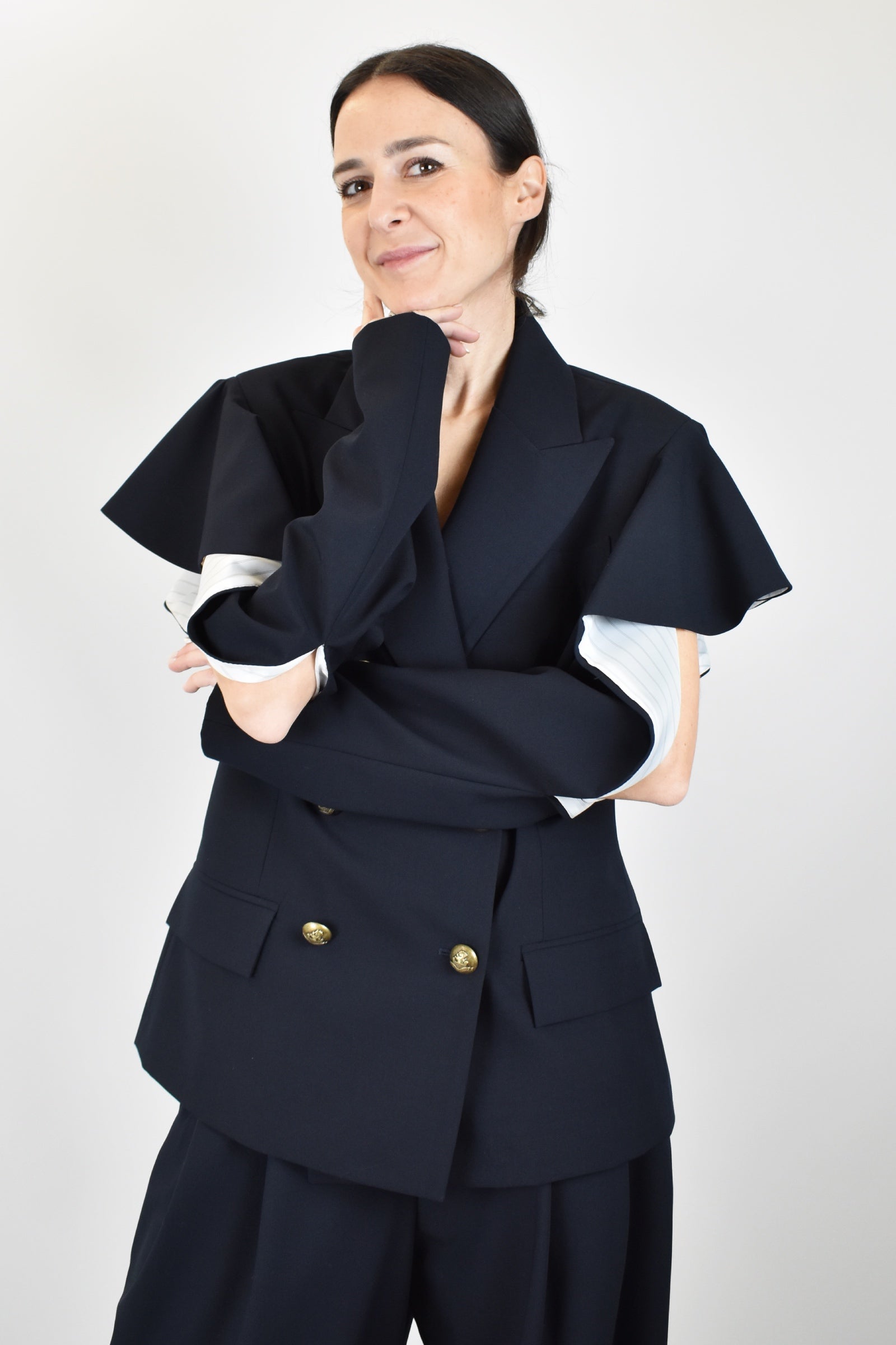 Giacca rouches spalle