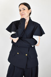 Giacca rouches spalle