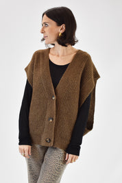 Maxi gilet 3 bottoni