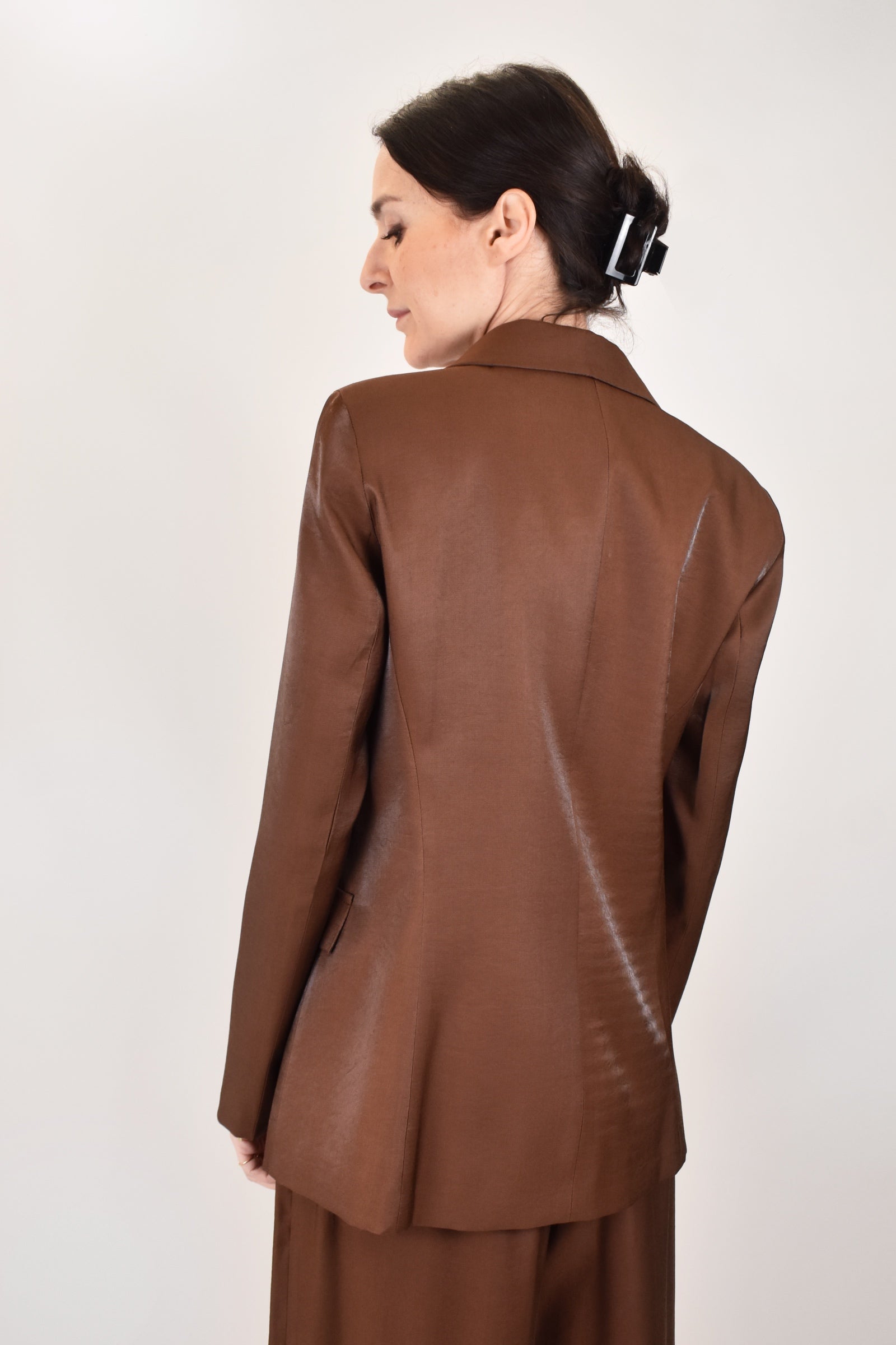 Giacca fluida monopetto