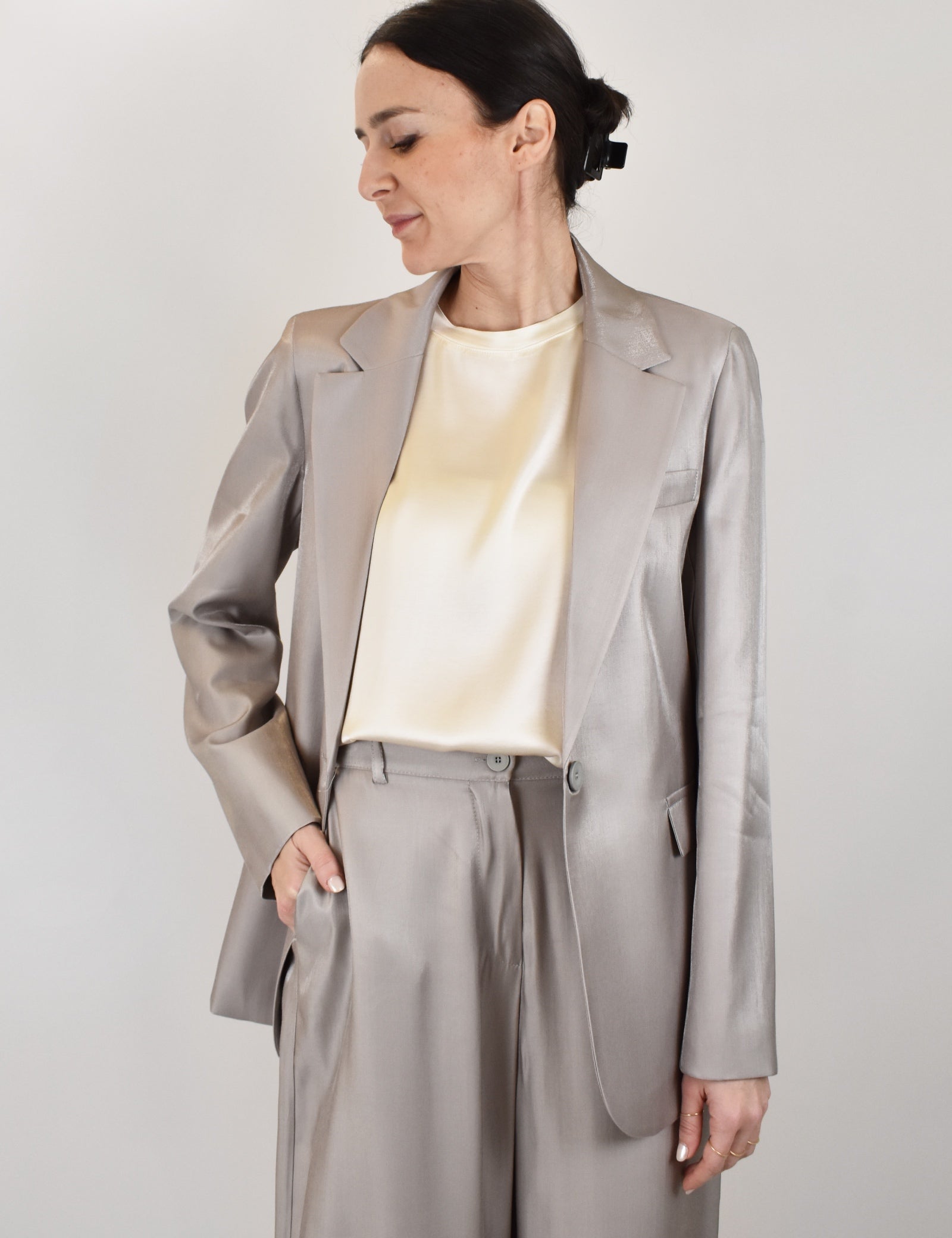 Giacca fluida monopetto