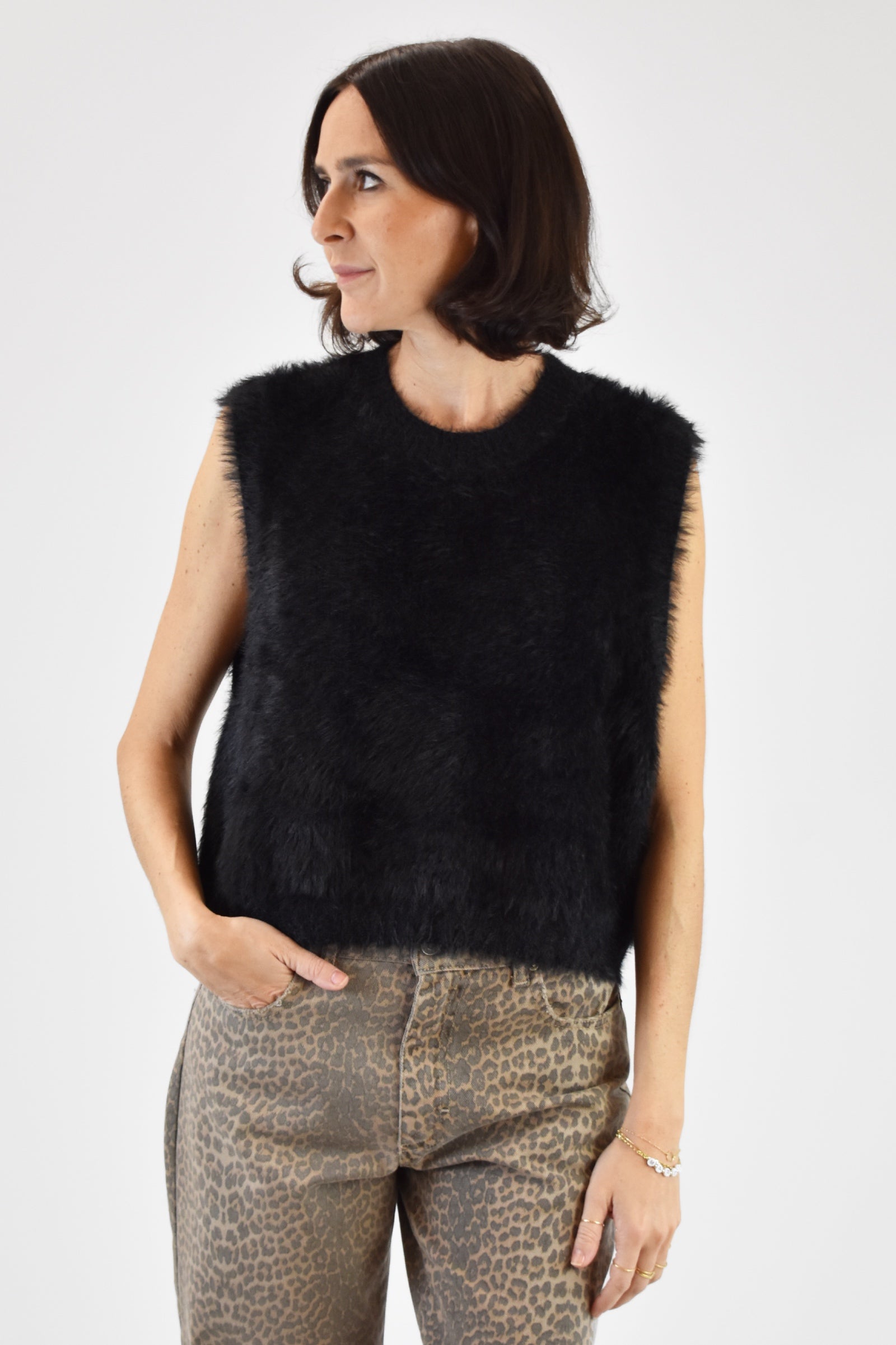 Gilet ecopelliccia