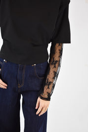 Maglia maniche pizzo