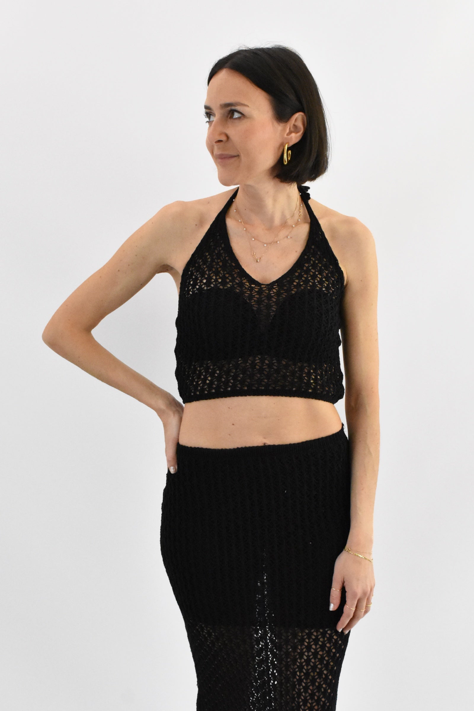 Set crochet top + gonna
