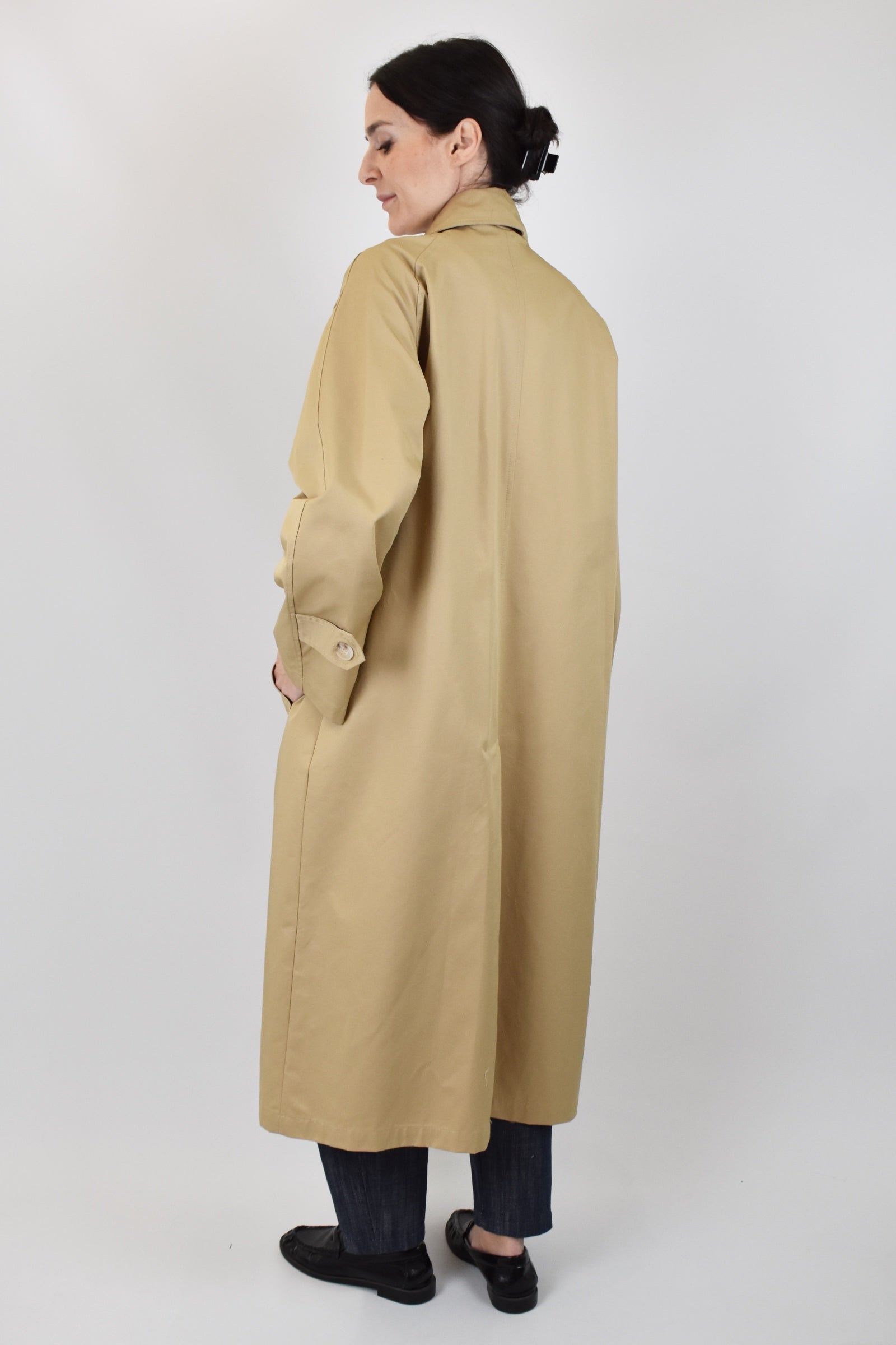 Trench cappuccio jeans