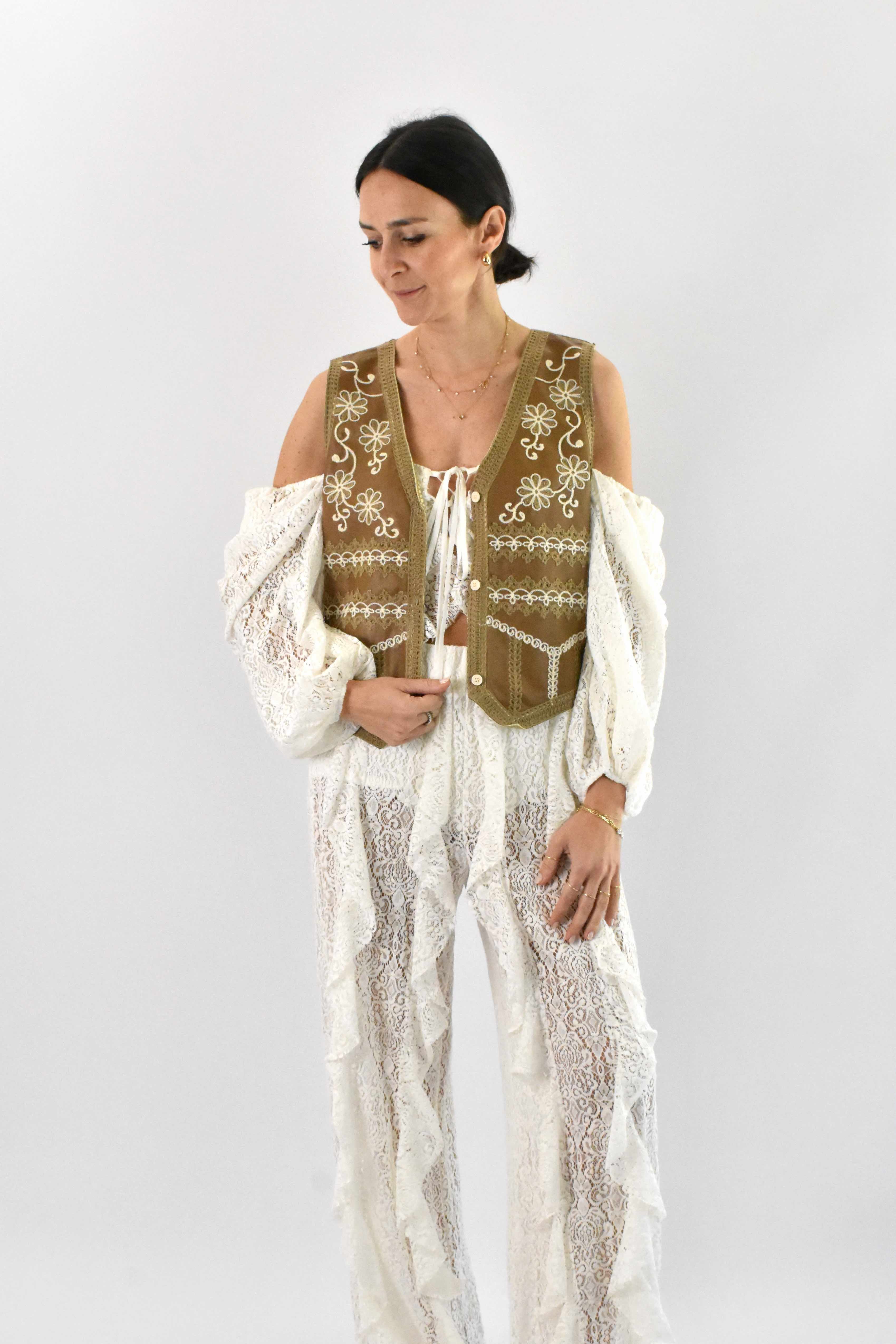 Gilet ricamato