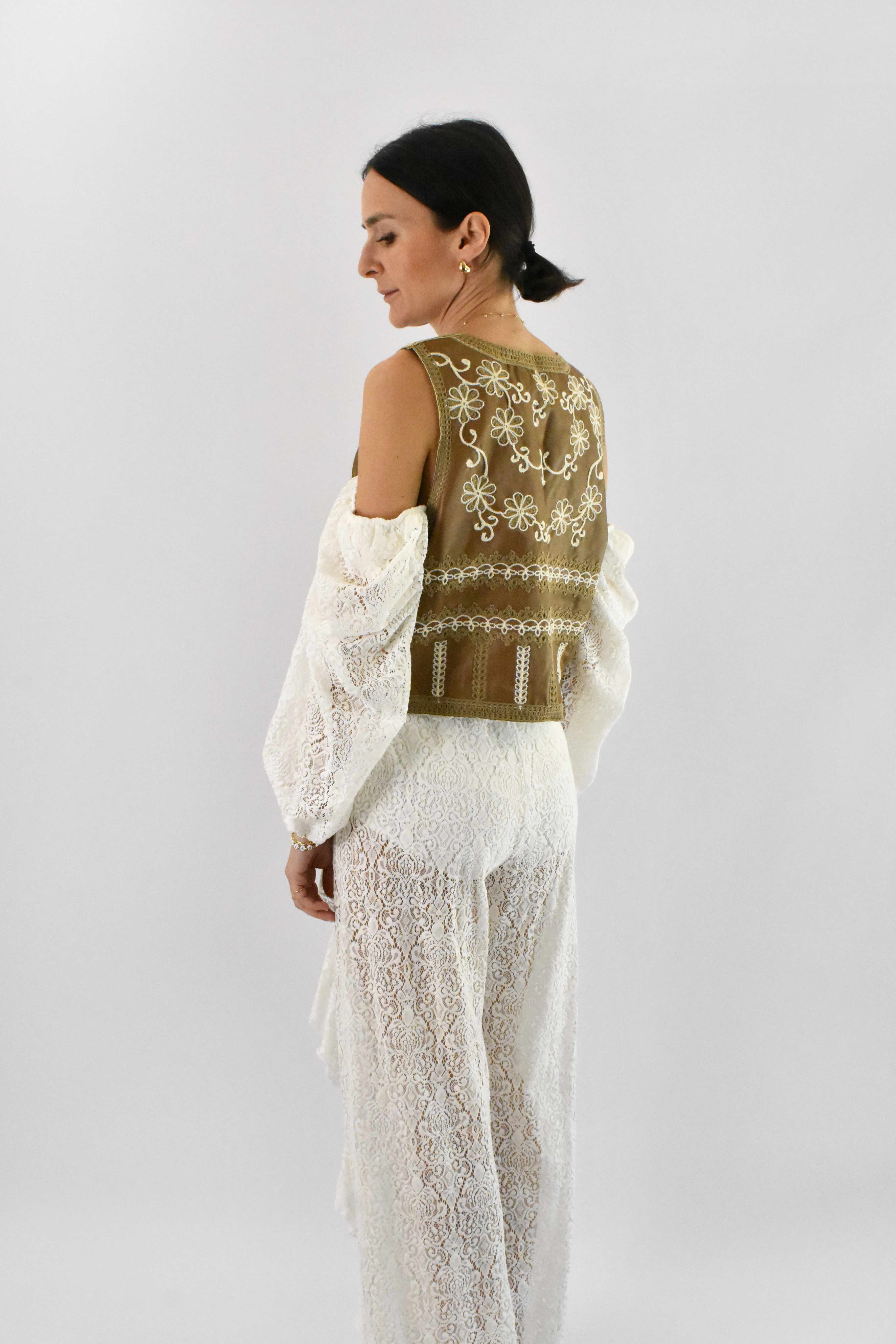 Gilet ricamato