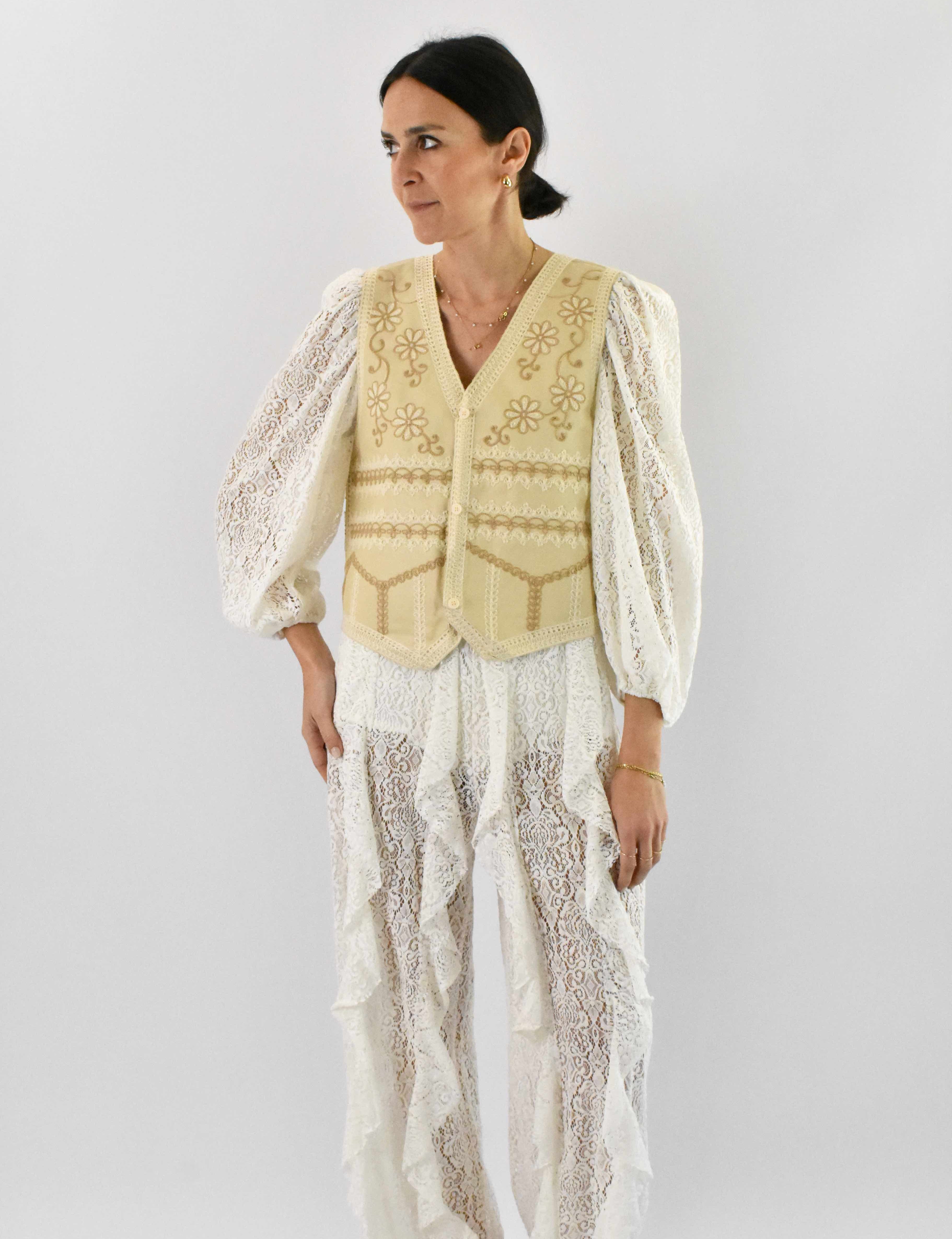 Gilet ricamato