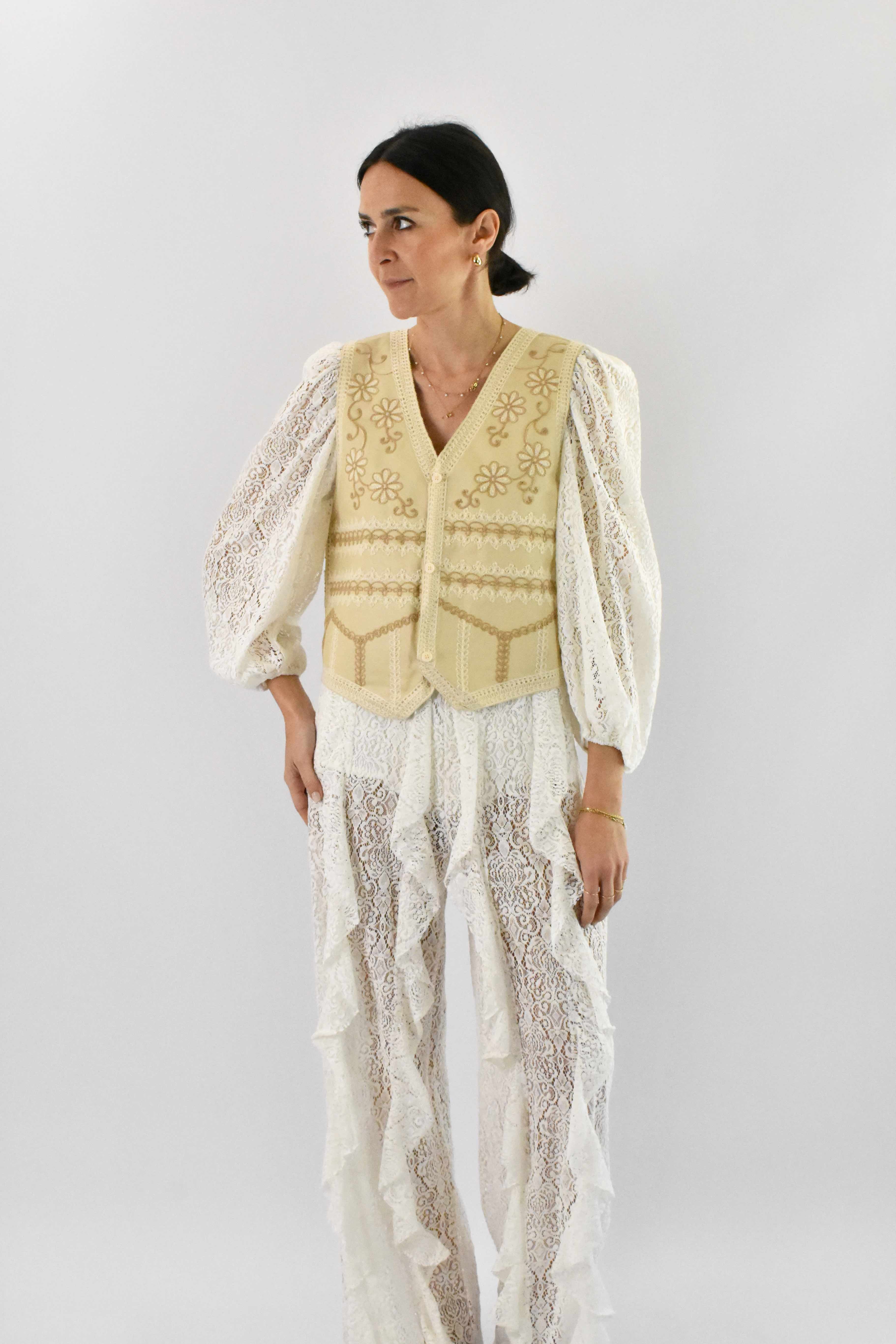 Gilet ricamato