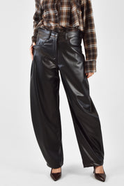 Pantalone balloon ecopelle