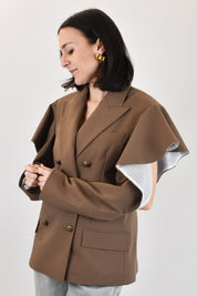 Giacca rouches spalle