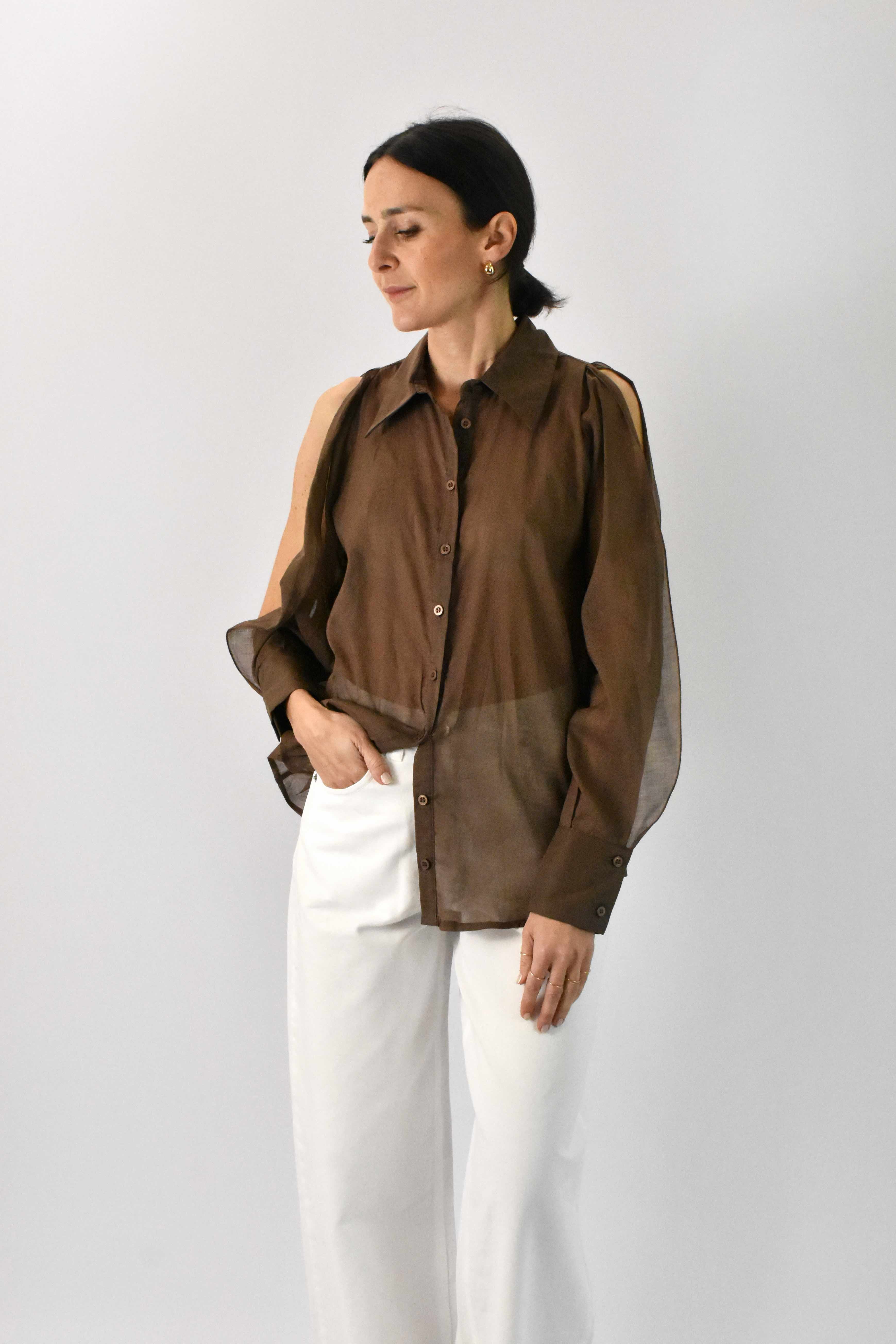 Camicia spalle cut out