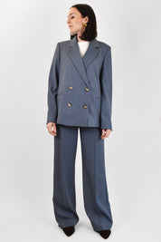 Pantalone palazzo gessato