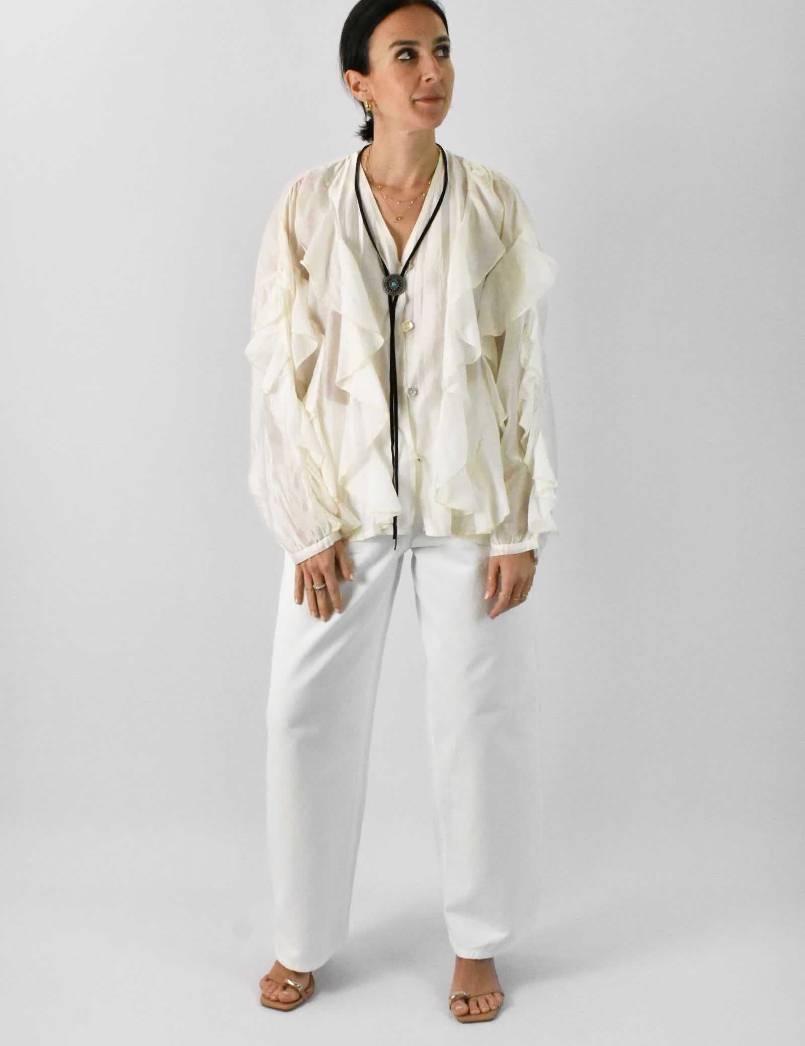 Camicia rouches e bolo