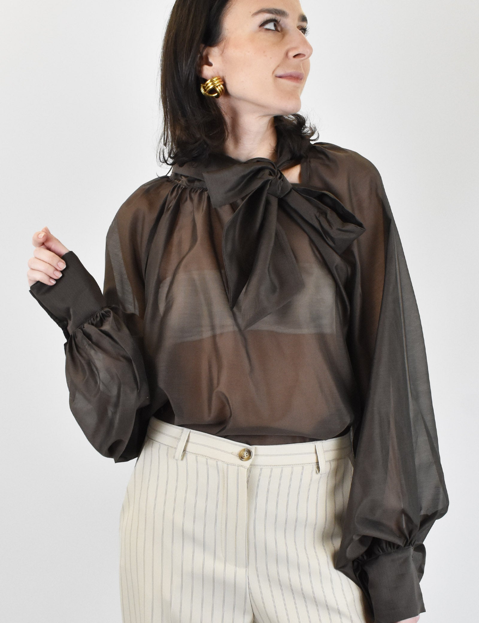 Camicia fiocco lyocell