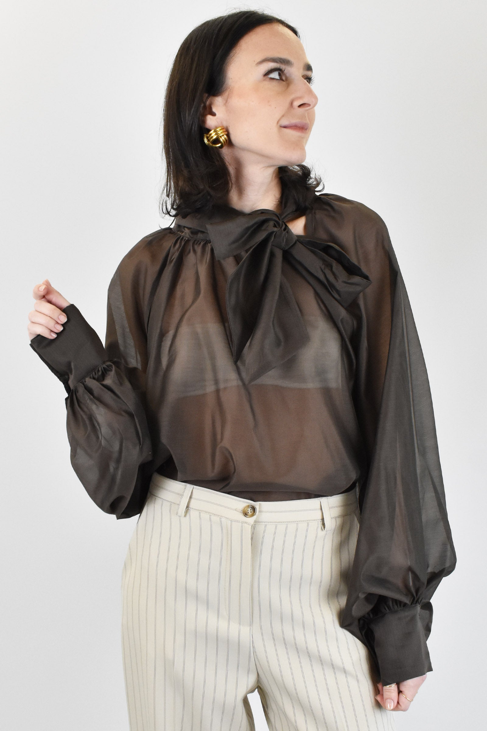 Camicia fiocco lyocell