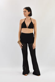 Pantalone zampa crochet