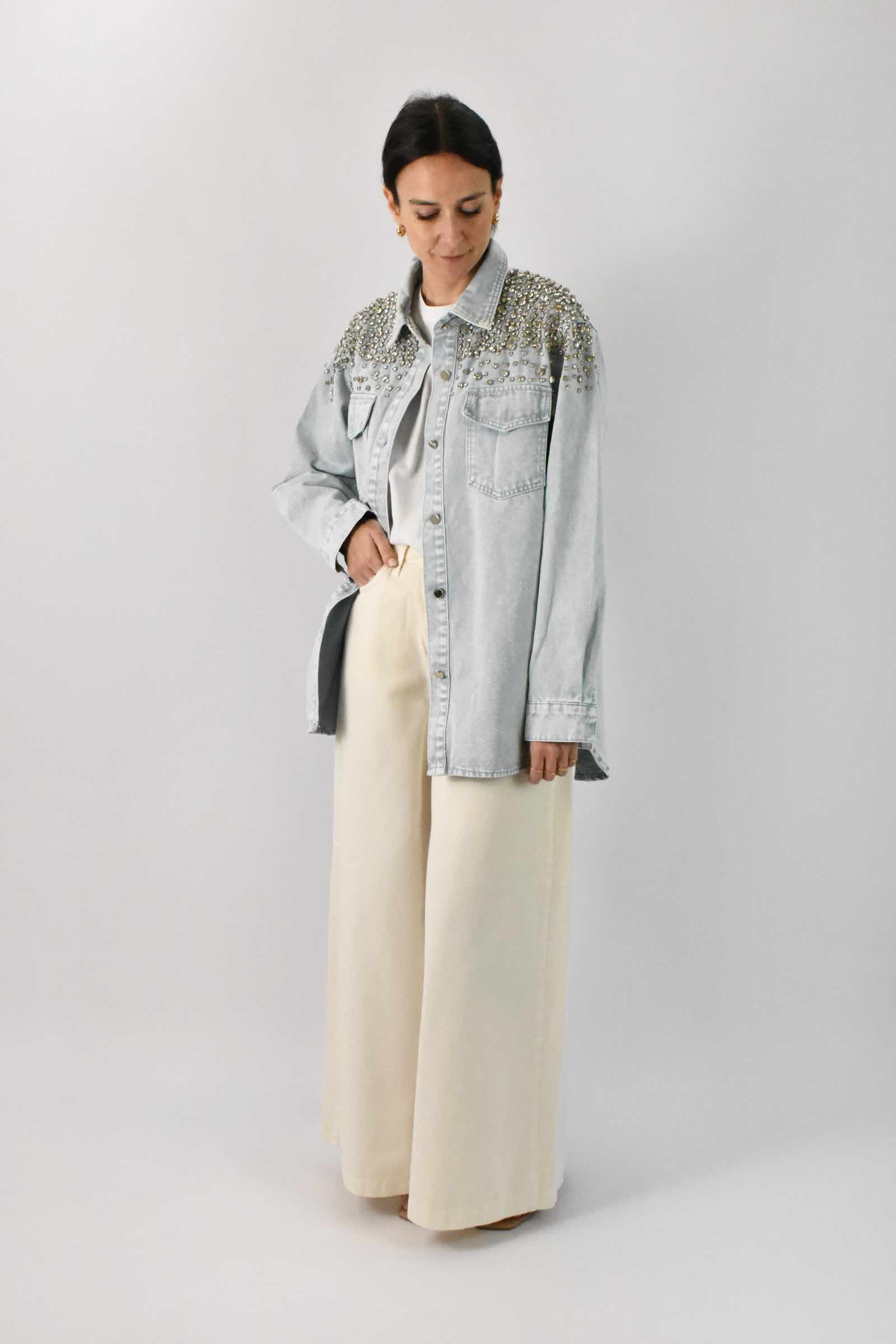 Camicia jeans STRASS