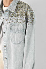 Camicia jeans STRASS