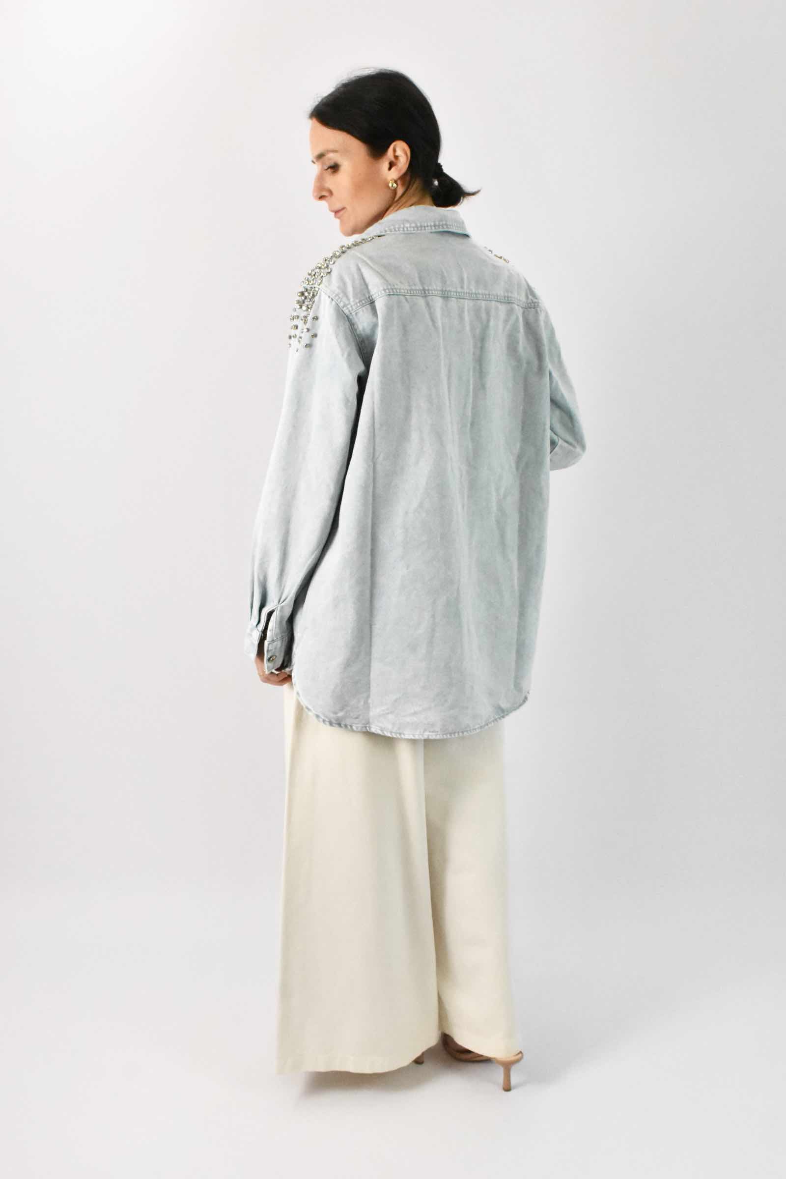 Camicia jeans STRASS