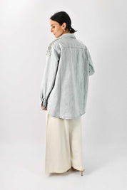 Camicia jeans STRASS