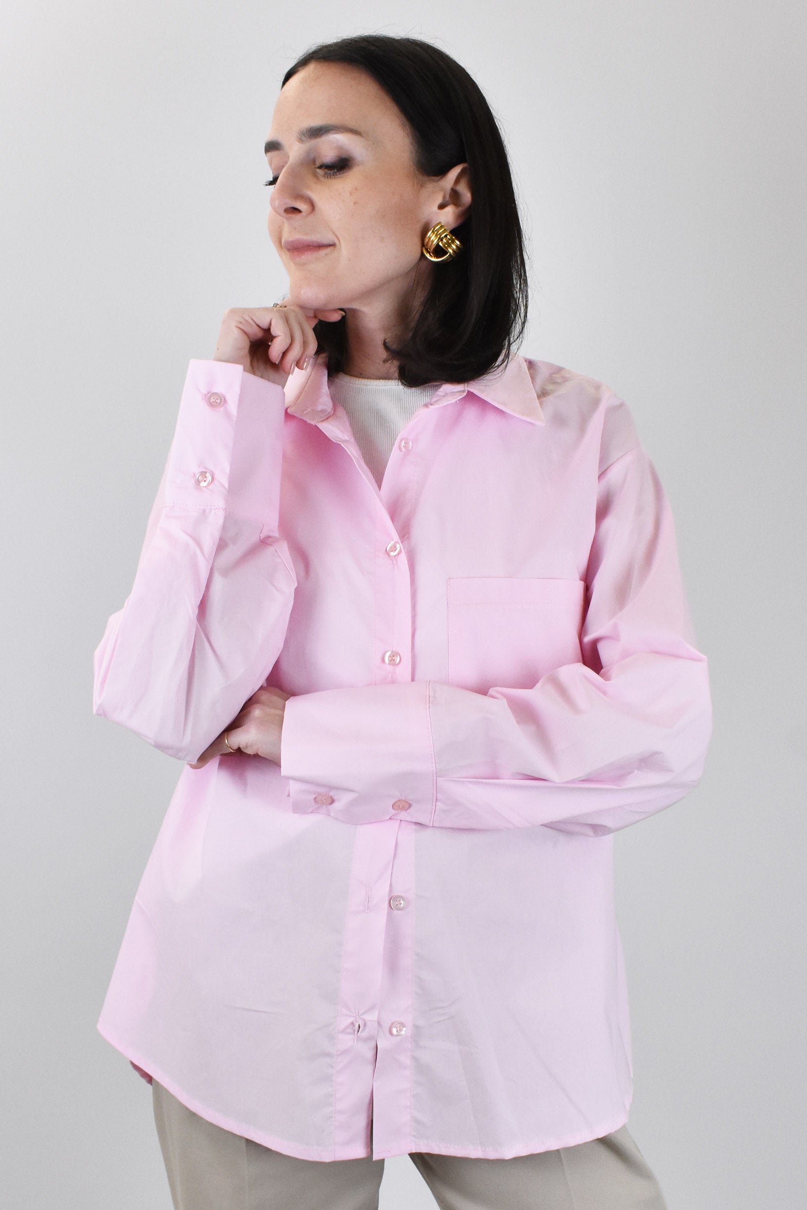 Camicia popeline basica