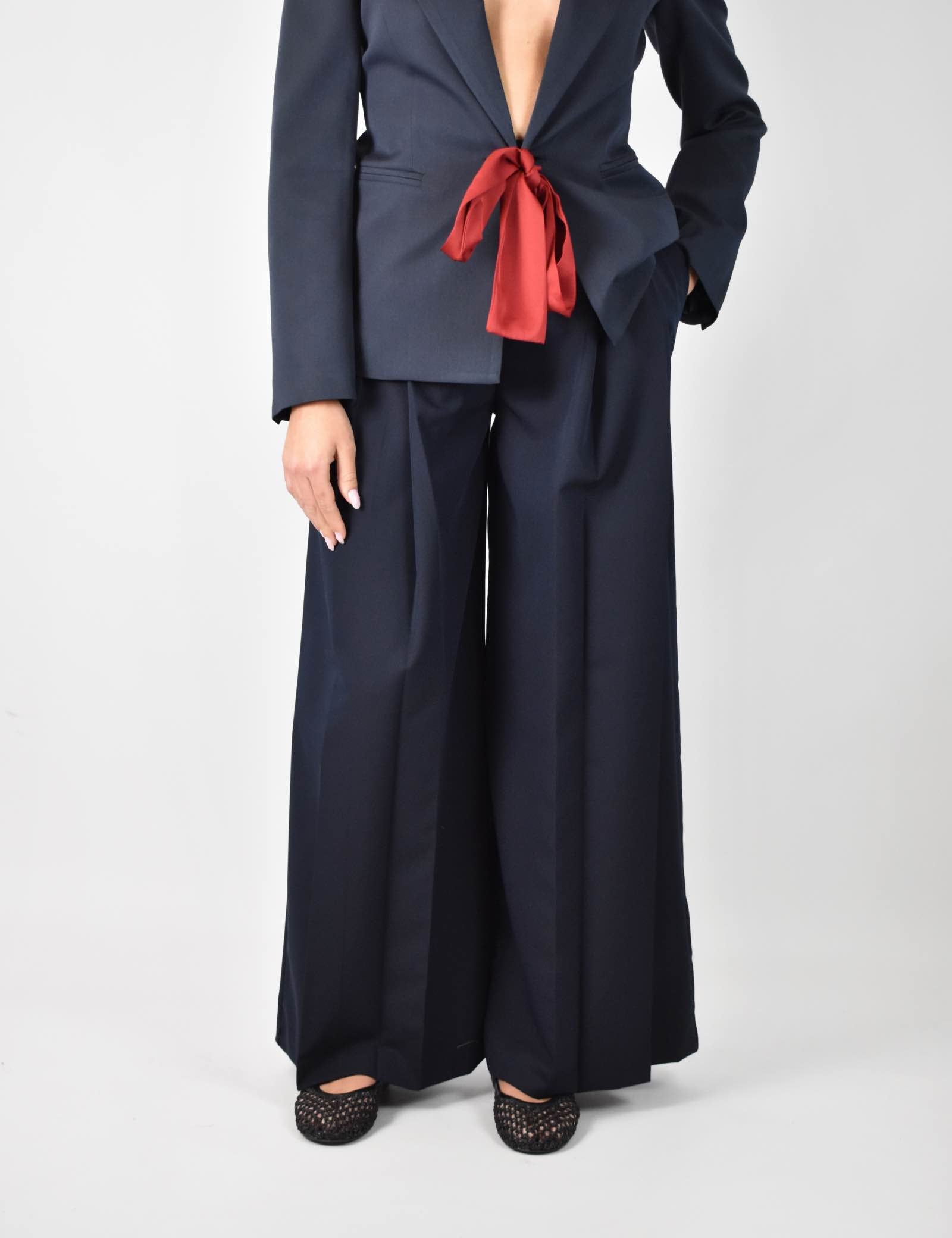 Pantalone ampio pinces