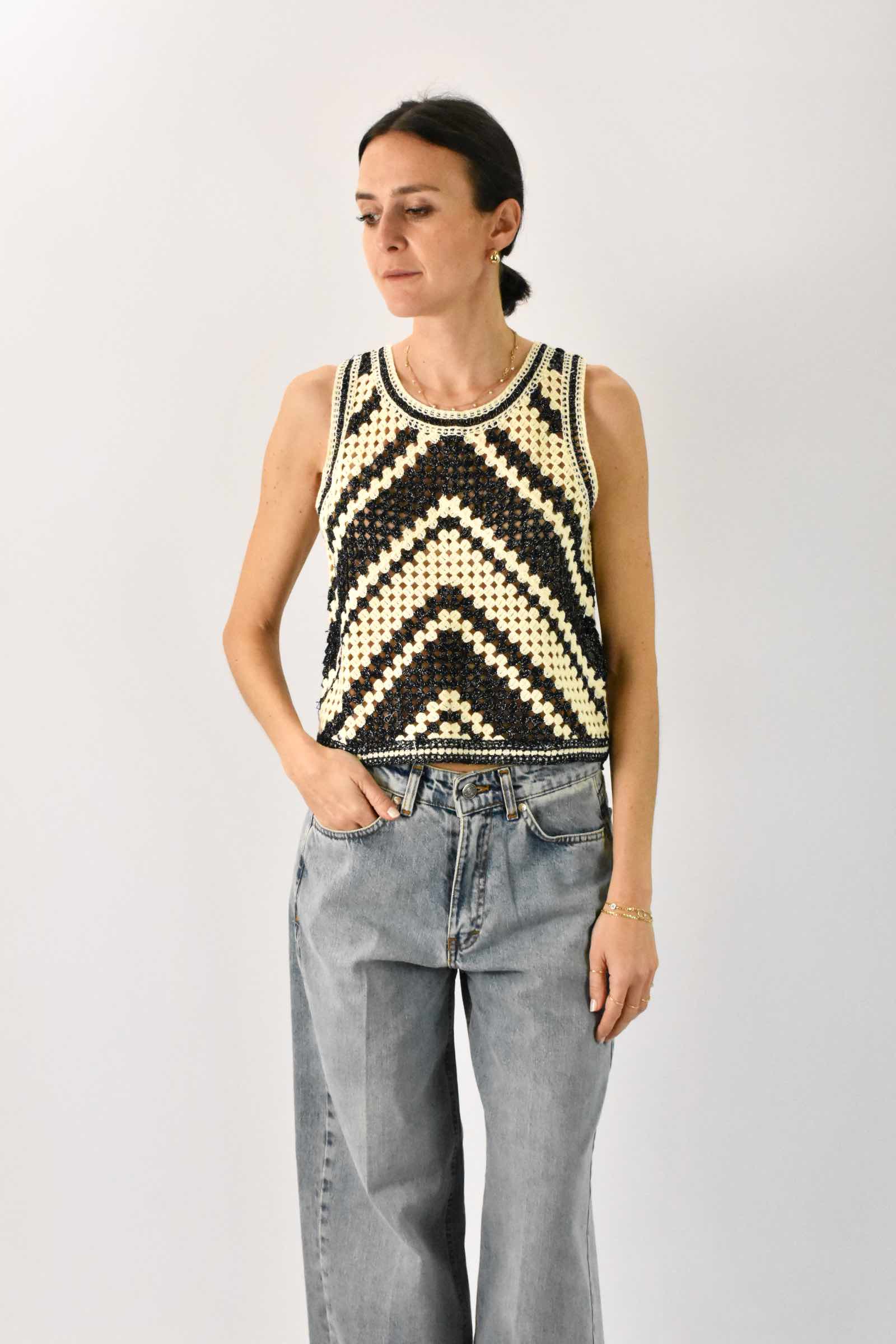 Top macramé
