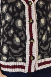 Gilet maculato bottoni