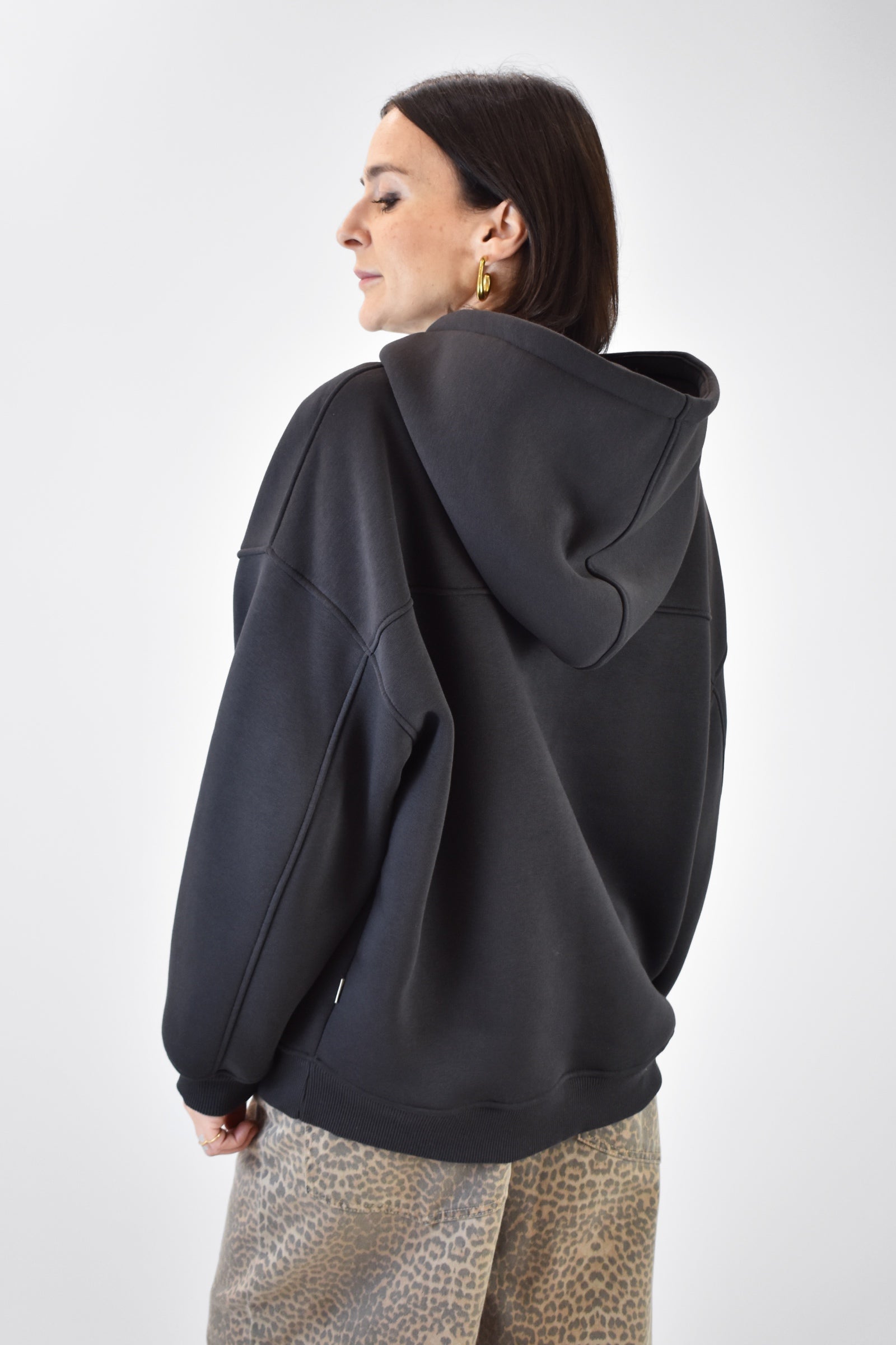 Felpa morbida con cappuccio