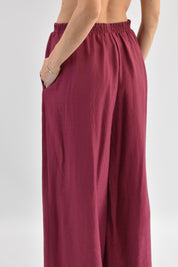 Pantalone ampio lino
