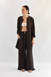 Pantalone ampio lino