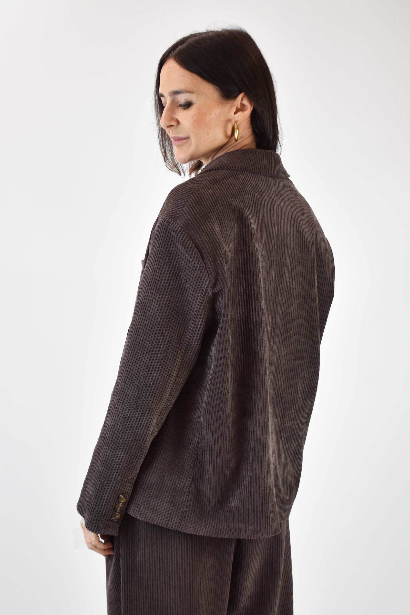 Giacca doppiopetto velluto