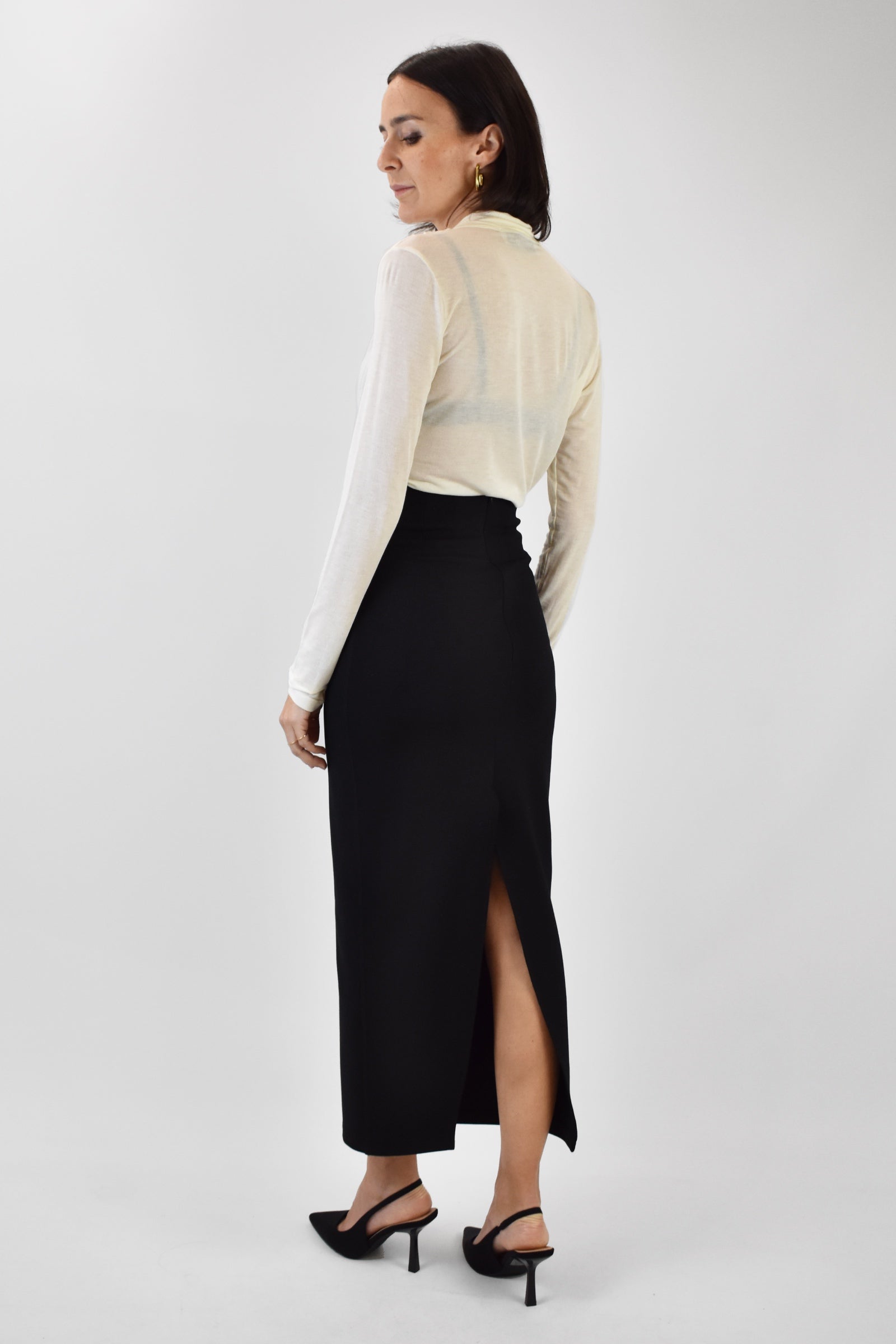 Longuette punto Milano spacco