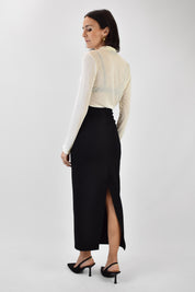 Longuette punto Milano spacco