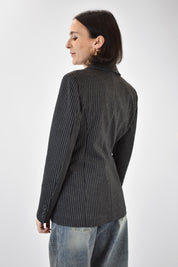 Giacca slim gessata P.Milano