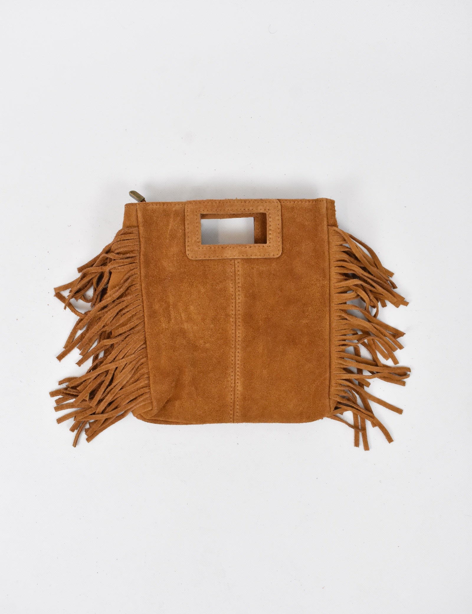 Borsa suede frange AMY