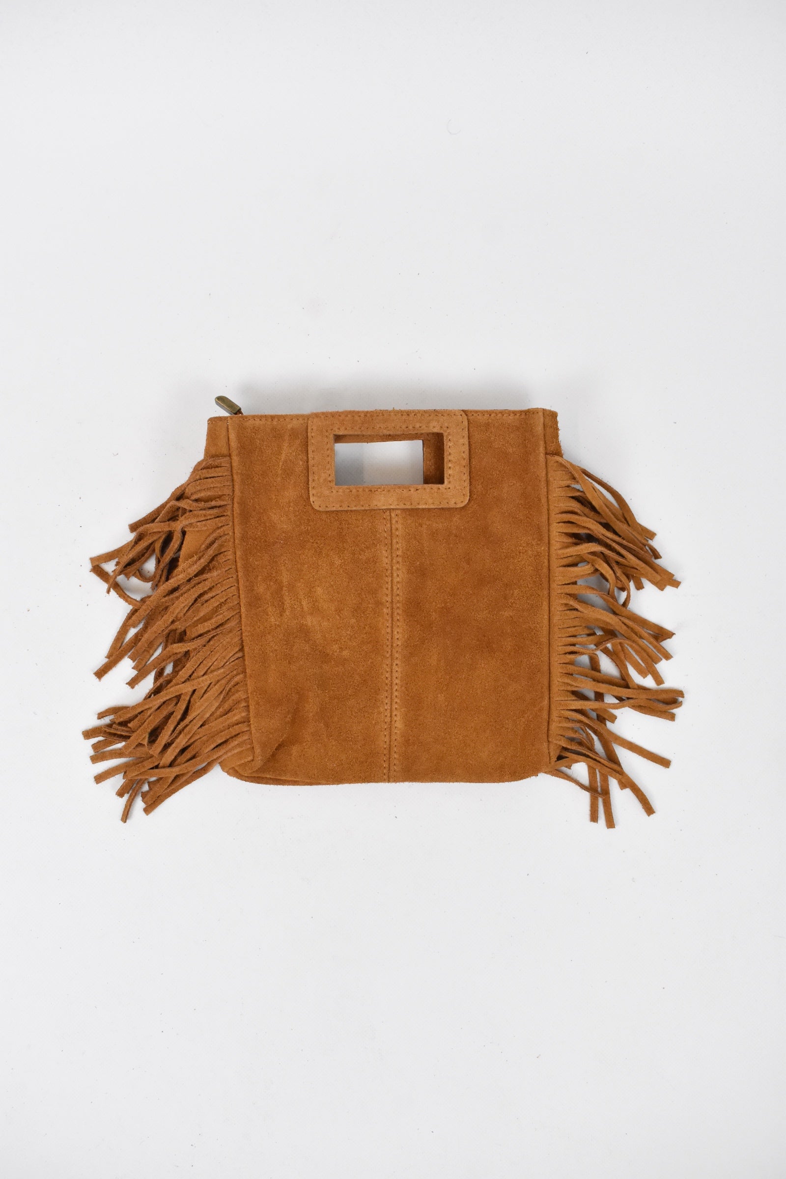 Borsa suede frange AMY