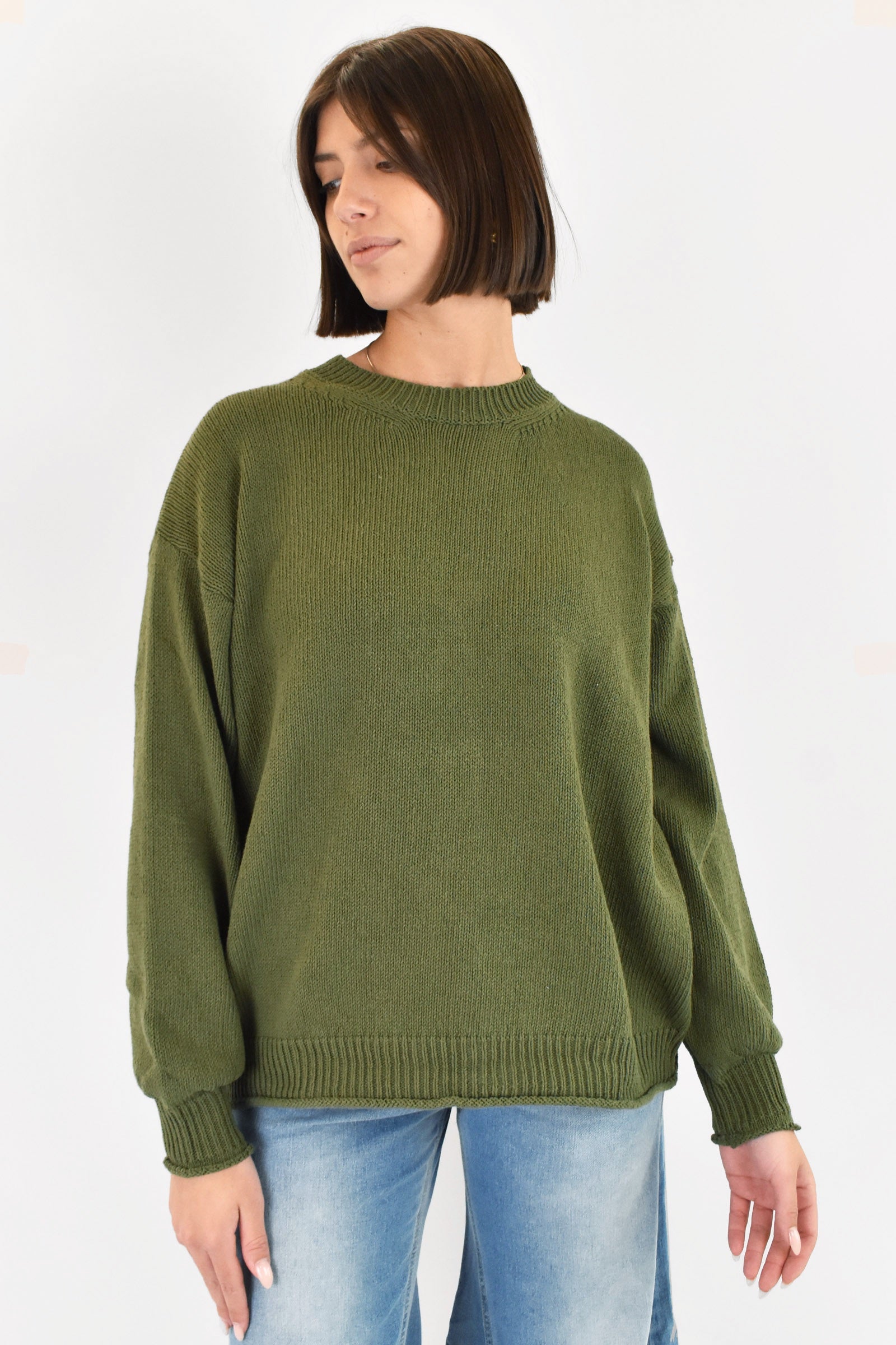 Maglia girocollo oversize