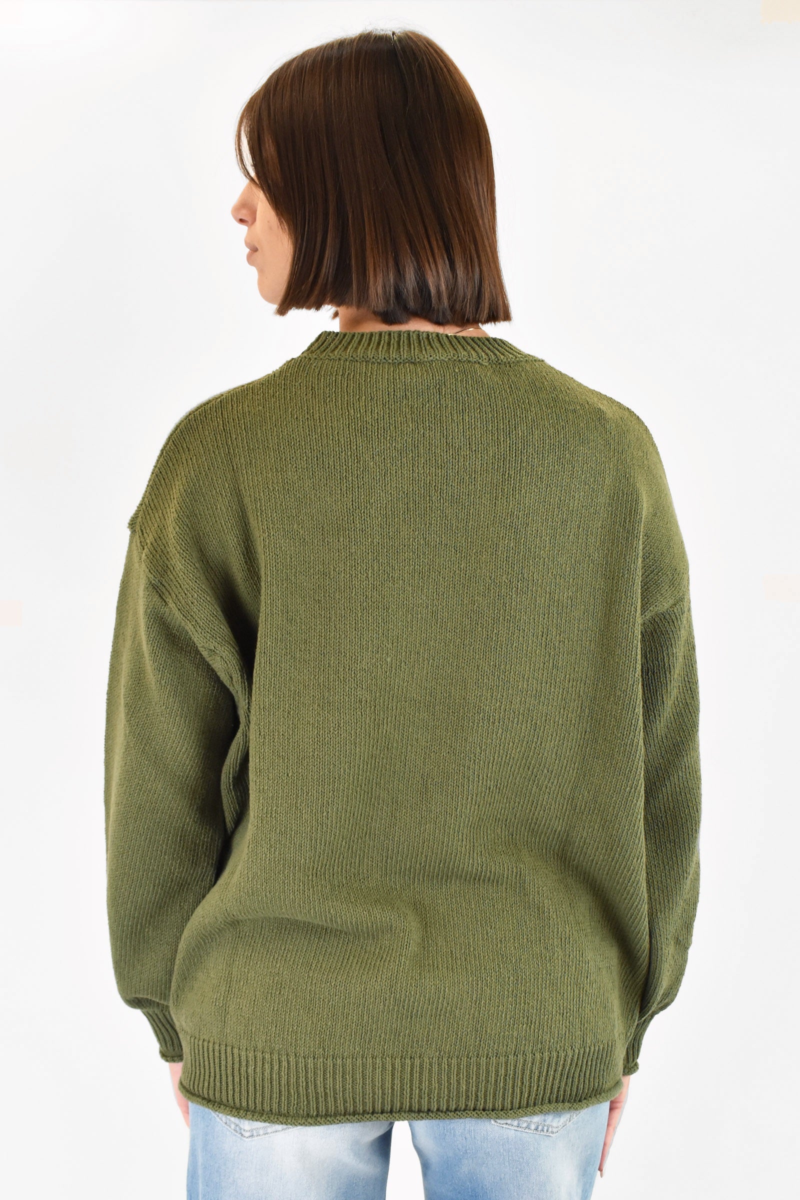 Maglia girocollo oversize