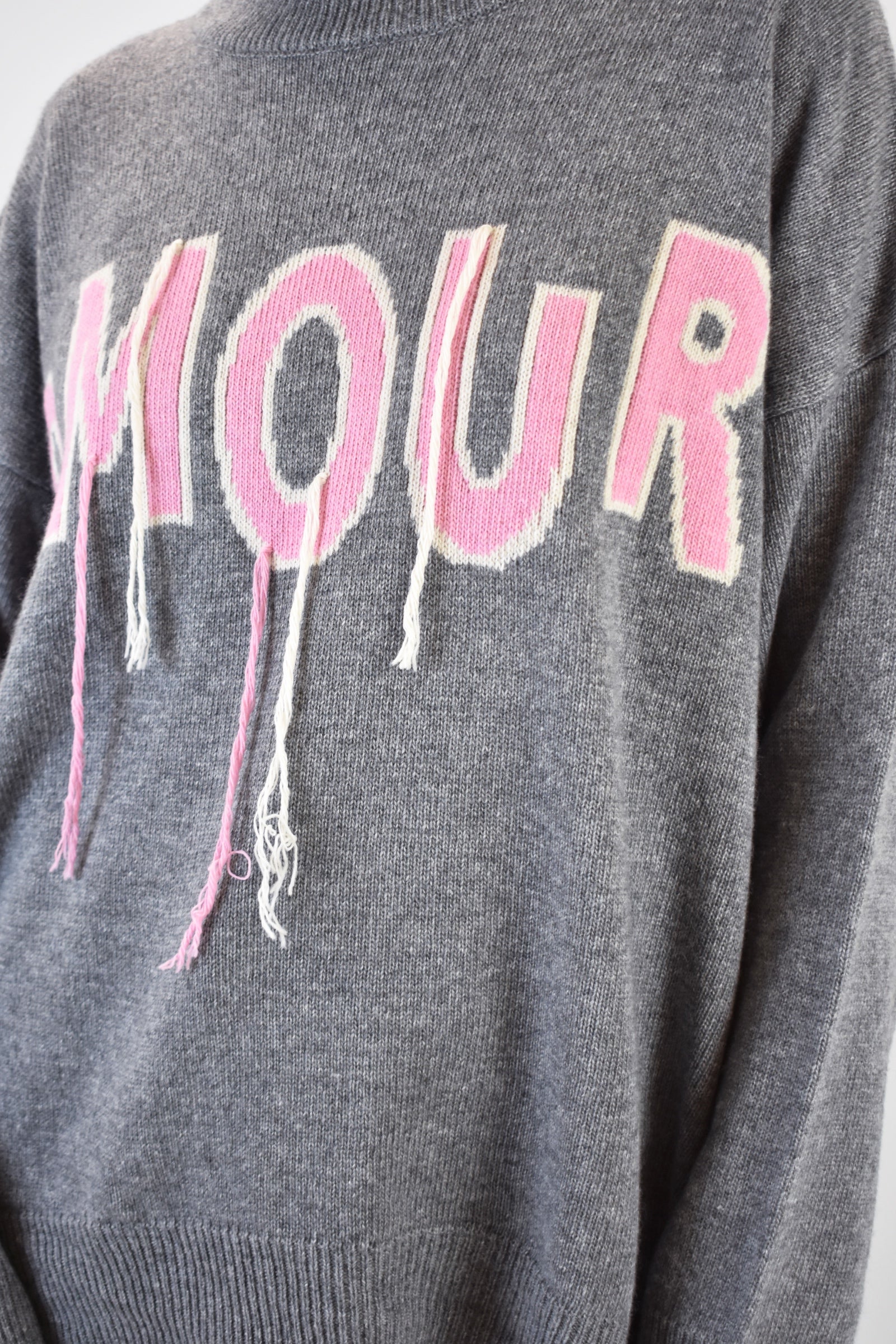 Maglia AMOUR ricamo e fili